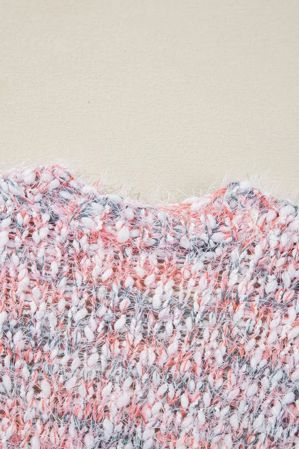 Trendy pink confetti cardigan for layering - Love Salve